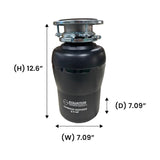 24 in Dishwasher 14 place + 3/4 HP Garbage Disposer QUIET 51dB 110V E-Star ADA -- White
