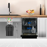 24 in Dishwasher 14 place + 3/4 HP Garbage Disposer QUIET 51dB 110V E-Star ADA -- White