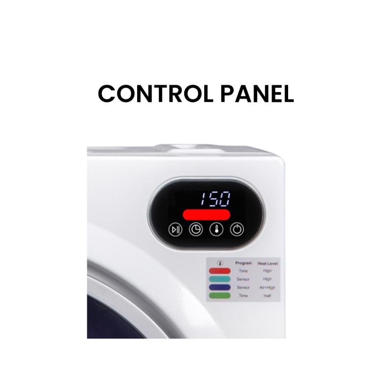 Ultra Compact Short Vented SENSOR Dryer 2.6cf/10lb LED Ops 110V/1400W (Renewed)
