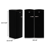 Ensemble réfrigérateur rétro Conserv 24 po 11 pi³ + congélateur vertical 8,3 pi³ 110 V