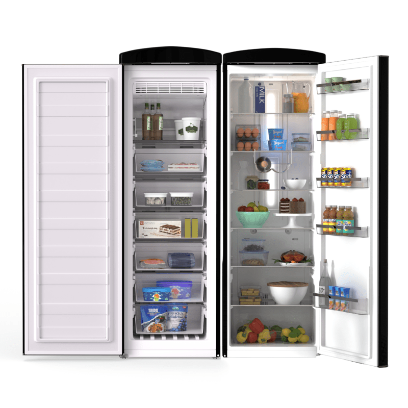 Ensemble réfrigérateur rétro Conserv 24 po 11 pi³ + congélateur vertical 8,3 pi³ 110 V