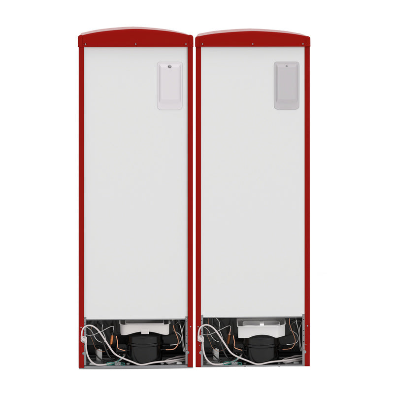 Ensemble réfrigérateur rétro Conserv 24 po 11 pi³ + congélateur vertical 8,3 pi³ 110 V