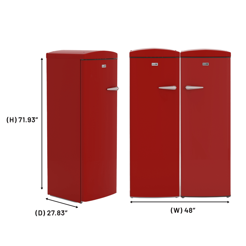 Ensemble réfrigérateur rétro Conserv 24 po 11 pi³ + congélateur vertical 8,3 pi³ 110 V