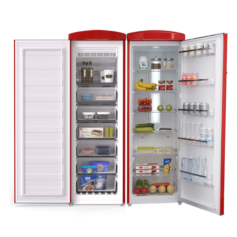 Ensemble réfrigérateur rétro Conserv 24 po 11 pi³ + congélateur vertical 8,3 pi³ 110 V