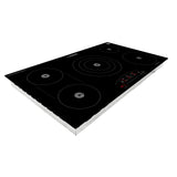 Table de cuisson électrique hybride CÉRAMIQUE-INDUCTION 5 foyers de 36 pouces 220V Equator