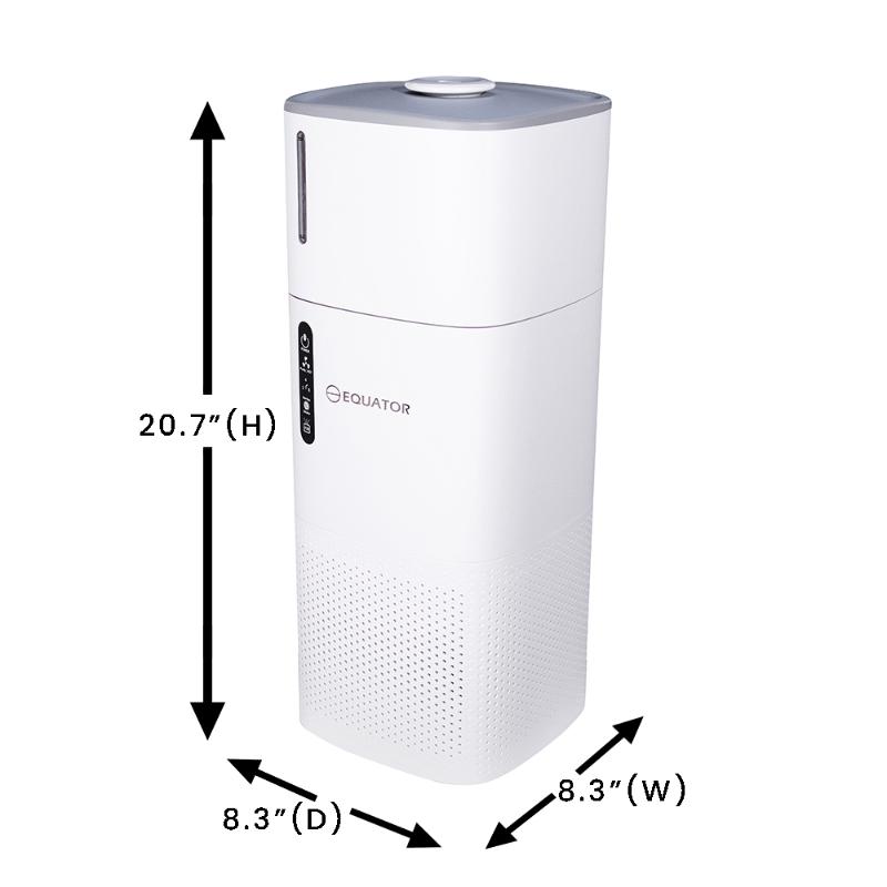 ENSEMBLE MAISON SAINE POUR ANIMAUX DE COMPAGNIE Niveau 2 Purificateur d'air pour toiletteur Humidificateur 110V 431 pi²