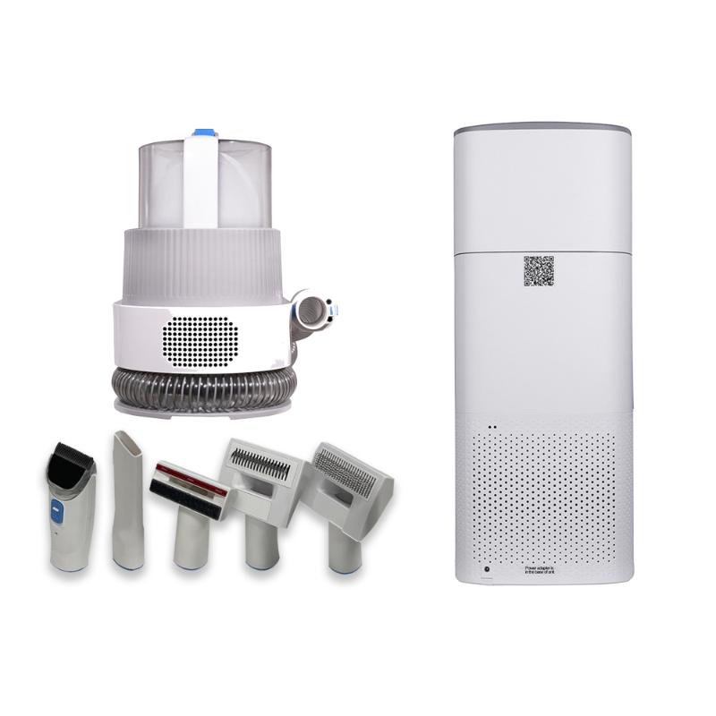 ENSEMBLE MAISON SAINE POUR ANIMAUX DE COMPAGNIE Niveau 2 Purificateur d'air pour toiletteur Humidificateur 110V 431 pi²