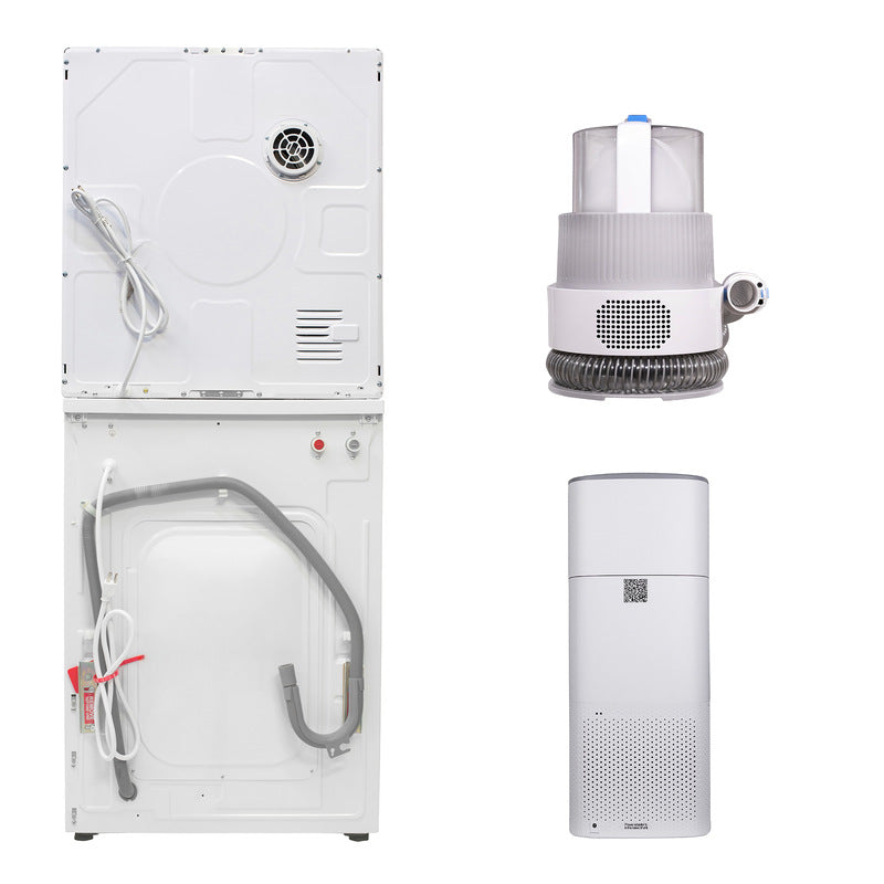 PRO PET Pack Stackable 1.6cf Washer+3.5cf Dryer+PET Groomer+PET Air Purifier/Hum