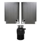 24 in Dishwasher 15 place QUIET 110V E-Star +3/4 HP Air Switch Garbage Disposer