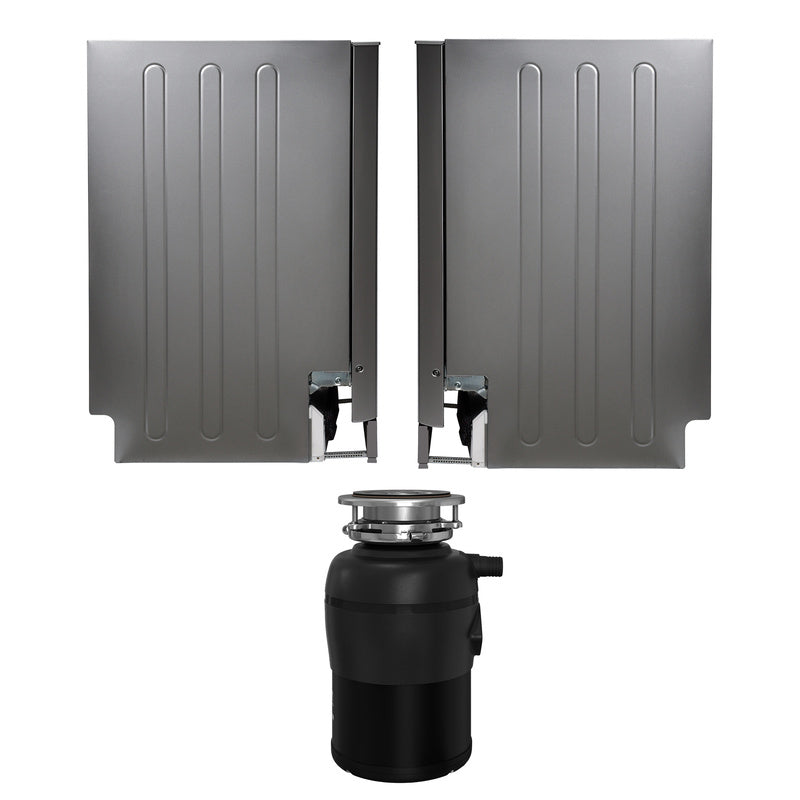 24 in Dishwasher 15 place QUIET 110V E-Star +3/4 HP Air Switch Garbage Disposer