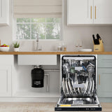 24 in Dishwasher 15 place QUIET 110V E-Star +3/4 HP Air Switch Garbage Disposer