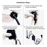 Triturador de basura 3/4 HP ULTRA SILENCIOSO + Interruptor de aire para encimera, 110 V