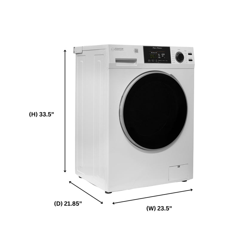Laveuse à chargement frontal 1,6 pi³/15 lb, blanc, 110 V, 15 programmes + cycle pour animaux de compagnie
