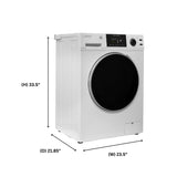 Laveuse à chargement frontal 1,6 pi³/15 lb, blanc, 110 V, 15 programmes + cycle pour animaux de compagnie