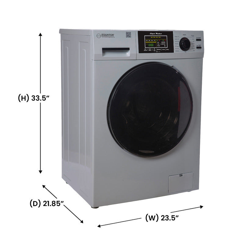 Laveuse à chargement frontal 1,6 pi³/15 lb, blanc, 110 V, 15 programmes + cycle pour animaux de compagnie