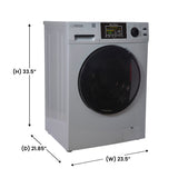 Laveuse à chargement frontal 1,6 pi³/15 lb, blanc, 110 V, 15 programmes + cycle pour animaux de compagnie
