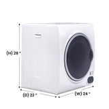 Compact Vented Sensor Dryer 3.5cf/13lbs 110V Bottom control DIGITAL