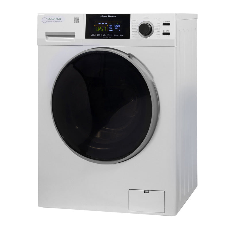 Super Washer 1.9cf/18lbs Sani Allergen Winterize 1400RPM White 110V