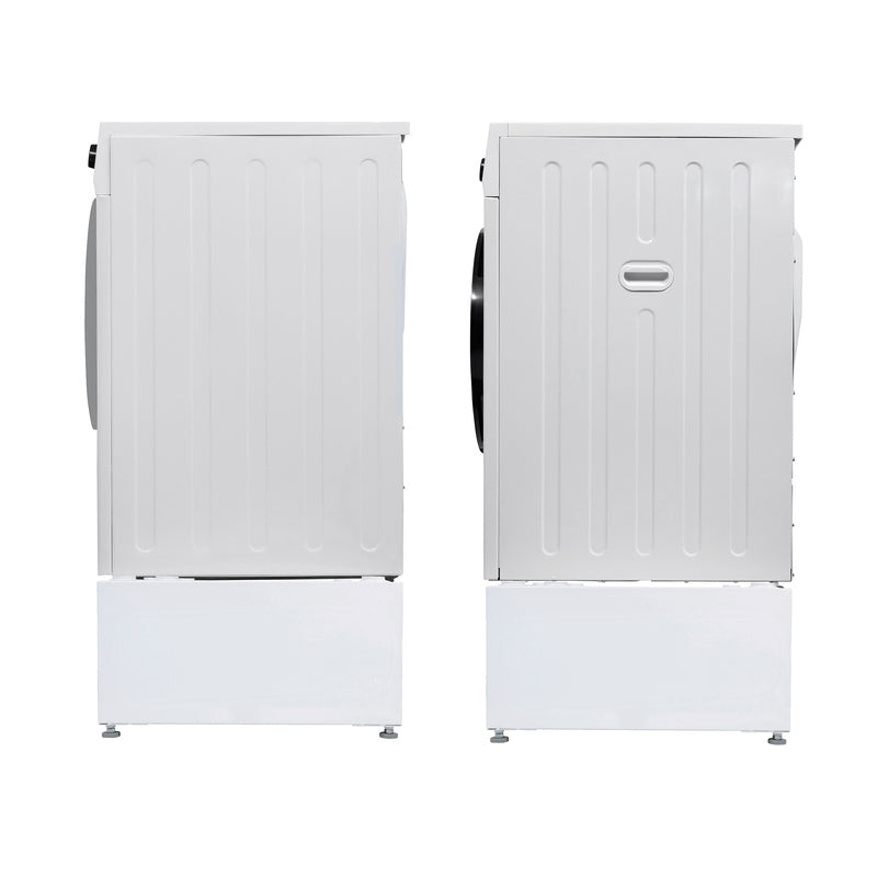 SET DE LAVANDERÍA COMPLETO 110V EW 835 Lavadora Sani 1.9cf + ED 870 Secadora con ventilación + Bases