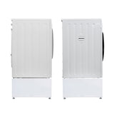SET DE LAVANDERÍA COMPLETO 110V EW 835 Lavadora Sani 1.9cf + ED 870 Secadora con ventilación + Bases