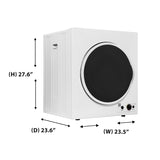 Secadora compacta ventilada con sensor 3.5 pies cúbicos/13 libras 110V CONTROLES INFERIORES (Reacondicionada)