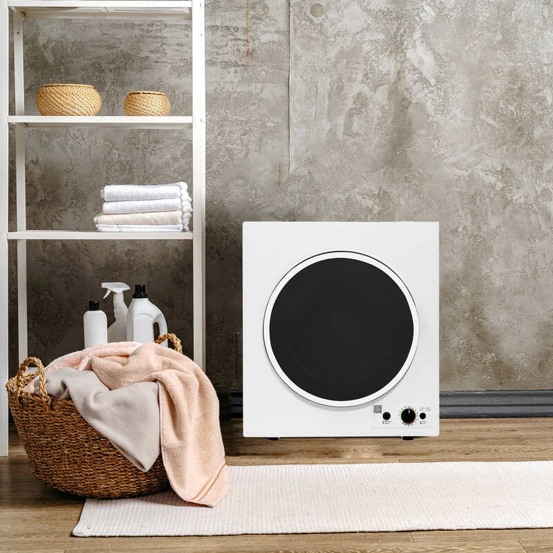 Secadora compacta ventilada con sensor 3.5 pies cúbicos/13 libras 110V CONTROLES INFERIORES (Reacondicionada)