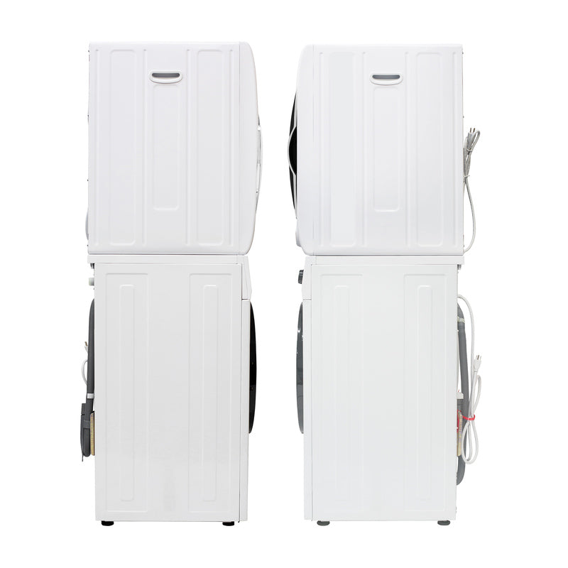 LAVADORA PREMIUM APILABLE 110V EW 826 1.62 pies cúbicos 15 libras + SECADORA VENTILADA DIGI ED 852 3.5 pies cúbicos