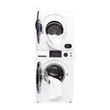 LAVADORA PREMIUM APILABLE 110V EW 826 1.62 pies cúbicos 15 libras + SECADORA VENTILADA DIGI ED 852 3.5 pies cúbicos