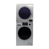 LAVADORA PREMIUM APILABLE 110V EW 826 1.62 pies cúbicos 15 libras + SECADORA VENTILADA DIGI ED 852 3.5 pies cúbicos