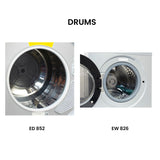 LAVADORA PREMIUM APILABLE 110V EW 826 1.62 pies cúbicos 15 libras + SECADORA VENTILADA DIGI ED 852 3.5 pies cúbicos