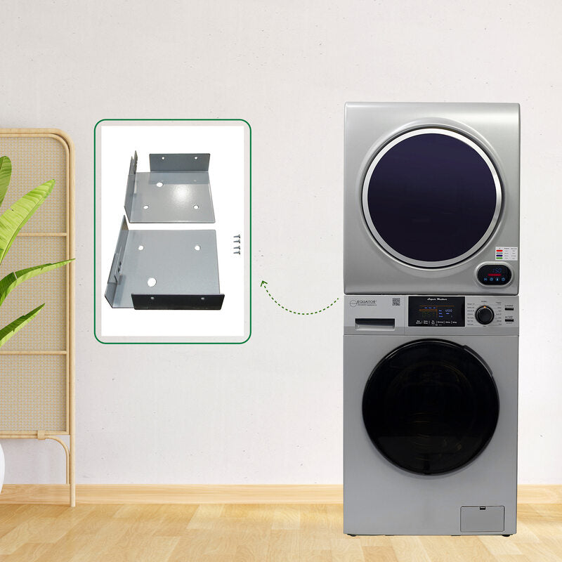 LAVADORA PREMIUM APILABLE 110V EW 826 1.62 pies cúbicos 15 libras + SECADORA VENTILADA DIGI ED 852 3.5 pies cúbicos