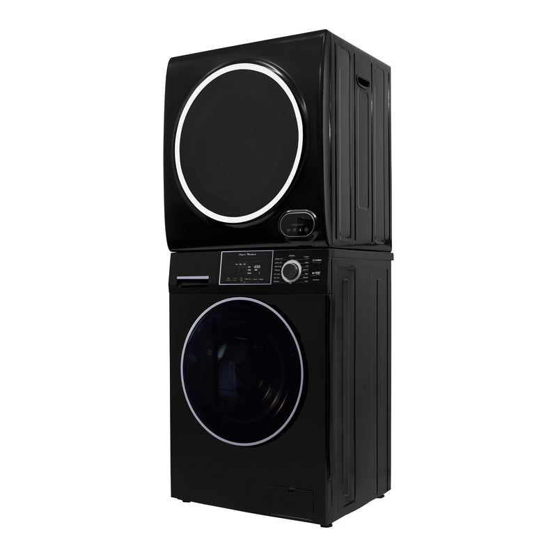 LAVADORA PREMIUM APILABLE 110V EW 826 1.62 pies cúbicos 15 libras + SECADORA VENTILADA DIGI ED 852 3.5 pies cúbicos