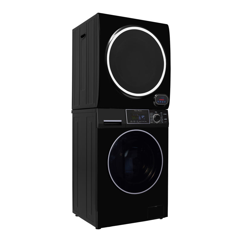 LAVADORA PREMIUM APILABLE 110V EW 826 1.62 pies cúbicos 15 libras + SECADORA VENTILADA DIGI ED 852 3.5 pies cúbicos