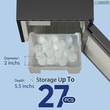 Equator-KB Máquina de hielo SPHERE ICE MAKER transparente de fusión lenta de 2 pulgadas, 110 V + Tanque de agua filtrada