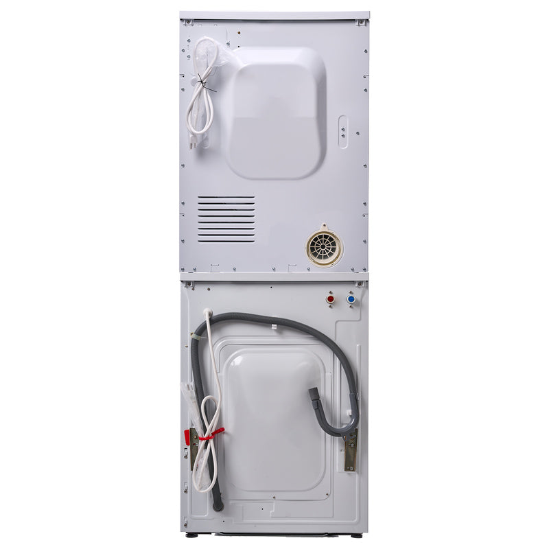 MARINE ANTI CORROSION Stackable Compact Washer 1.6cf+Sensor Dryer 3.1cf 110V