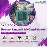 Climatiseur extérieur Equator 3-en-1 AC Chauffage 9000 BTU IP24 à roulettes 110V