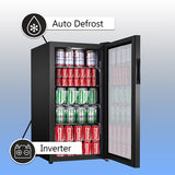 Refrigerador de bebidas Equator SLIM de 18 pulgadas, independiente, 3.2 pies cúbicos, 117 latas, 110V