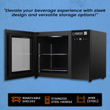 Refrigerador de bebidas de mostrador Equator de 25 pulgadas, 40 latas, control táctil, 110V