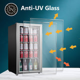 Refrigerador de bebidas Equator SLIM de 18 pulgadas, independiente, 3.2 pies cúbicos, 117 latas, 110V