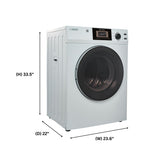 Sèche-linge compact PREMIUM 24 po à évacuation avec prise pour laveuse, 3,1 pi³/13 lb, capteur, 110 V