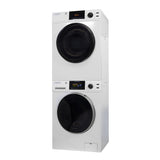 110V STANDARD STACKABLE EW 835 18 lbs Washer 1.9cf + ED 870 Vented Sensor Dryer 4cf