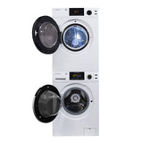 110V STANDARD STACKABLE EW 835 18 lbs Washer 1.9cf + ED 870 Vented Sensor Dryer 4cf