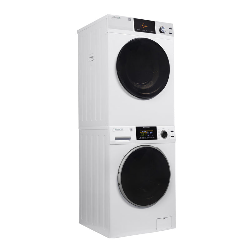LAVADORA APILABLE ESTÁNDAR EW 835 18 lbs 1.9 pies cúbicos 110V + SECADORA VENTILADA CON SENSOR ED 880 4 pies cúbicos 220V