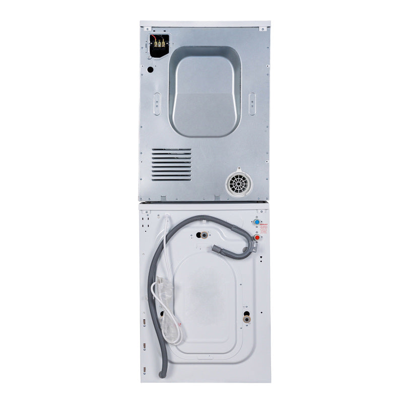 LAVADORA APILABLE ESTÁNDAR EW 835 18 lbs 1.9 pies cúbicos 110V + SECADORA VENTILADA CON SENSOR ED 880 4 pies cúbicos 220V