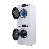 LAVADORA APILABLE ESTÁNDAR EW 835 18 lbs 1.9 pies cúbicos 110V + SECADORA VENTILADA CON SENSOR ED 880 4 pies cúbicos 220V