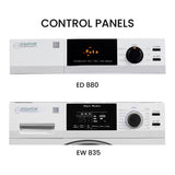 LAVADORA APILABLE ESTÁNDAR EW 835 18 lbs 1.9 pies cúbicos 110V + SECADORA VENTILADA CON SENSOR ED 880 4 pies cúbicos 220V