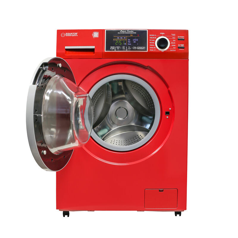 All-in-One Washer Dryer VENTLESS/VENTED PET 1.62cf/15lbs+Portability Kit Merlot