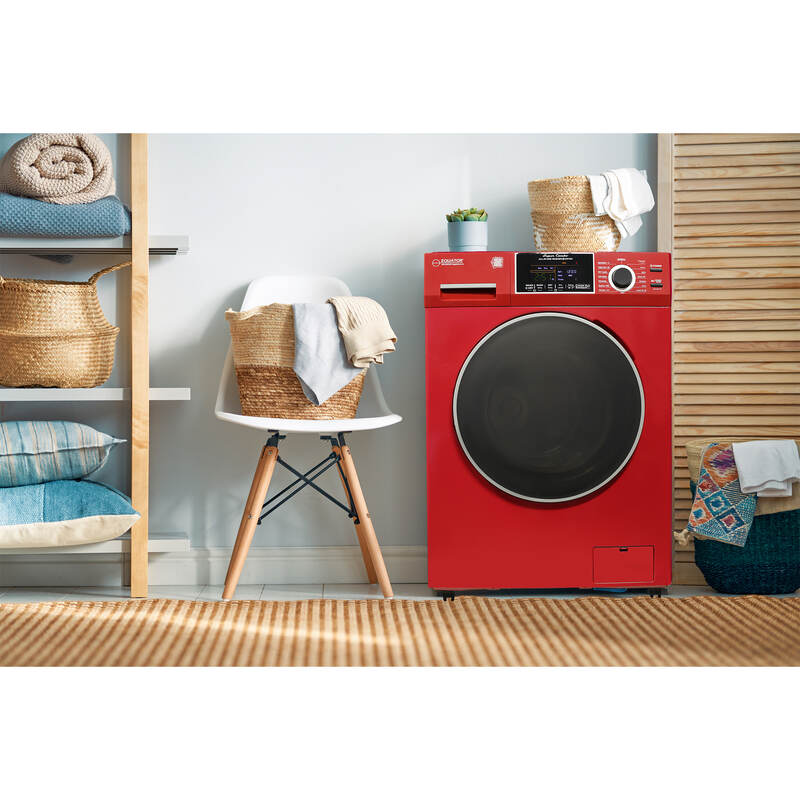 All-in-One Washer Dryer VENTLESS/VENTED PET 1.62cf/15lbs+Portability Kit Merlot
