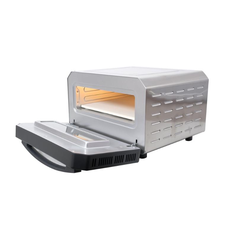 Horno para pizza Equator de 0.5 pies cúbicos para interiores/exteriores con piedra para hornear auténtica – Cocina pizzas de 12 pulgadas, 6 modos preestablecidos, ajustes personalizados y juego de accesorios para un verdadero sabor a pizzería en casa