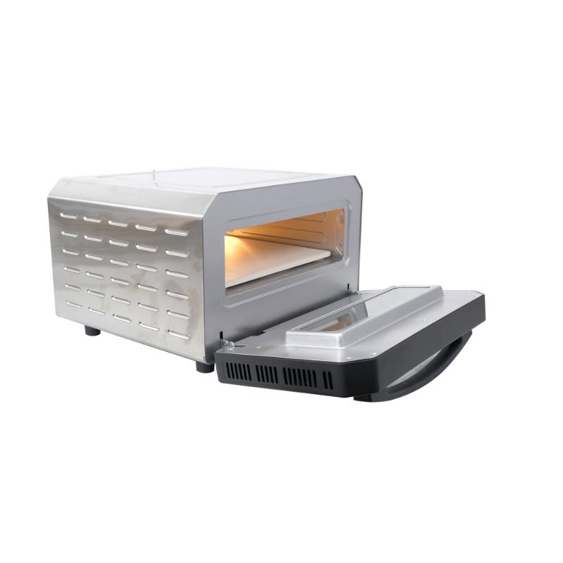 Horno para pizza Equator de 0.5 pies cúbicos para interiores/exteriores con piedra para hornear auténtica – Cocina pizzas de 12 pulgadas, 6 modos preestablecidos, ajustes personalizados y juego de accesorios para un verdadero sabor a pizzería en casa